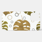 Tropisch goud: Monstera Leaf Waterverf Case-Mate iPhone Case (Achterkant (horizontaal))