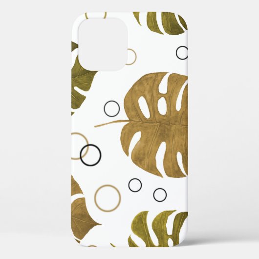 Tropisch goud: Monstera Leaf Waterverf Case-Mate iPhone Case (Achterkant)