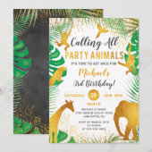 Tropisch goud Oerwouden kinderen van afgelopen dag Kaart (Voorkant / Achterkant)