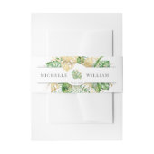 tropisch goudbladermonogram Weddenschap Uitnodigingen Wikkel (Voorkant Voorbeeld)