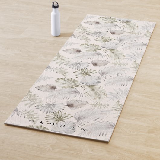 tropisch gouden blad Monogram Yoga Mat (In situ)