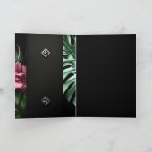 Tropisch gouden bladeren bloemen verrassing verjaa (Binnen)