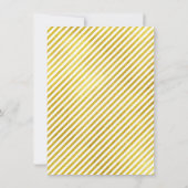 Tropisch Gouden Poligonale Frame Strepen Lijnen Gr Kaart (Achterkant)