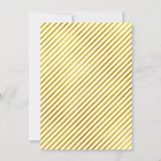 Tropisch Gouden Poligonale Frame Strepen Lijnen Gr Kaart (Achterkant)