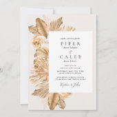 Tropisch goudkleurig grasbruin kaart (Voorkant)