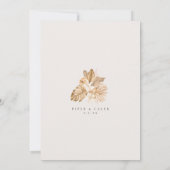 Tropisch goudkleurig grasbruin kaart (Achterkant)