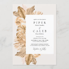 Tropisch goudkleurig grasbruin kaart