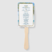 Tropisch goudpalm Beach Photo Weddenschap Handwaaier (Voorkant)