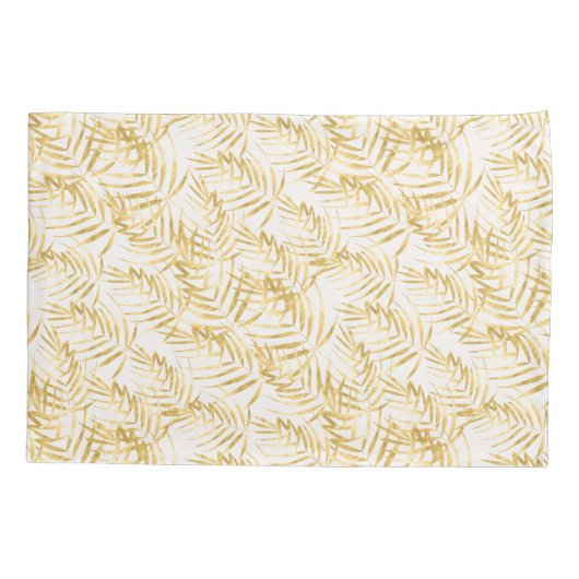 Tropisch goudpalm Leaf Kussensloop (Achterkant)