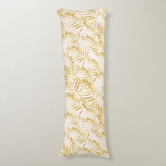 Tropisch goudpalm Leaf Lichaamskussen (Voorkant Verticaal)