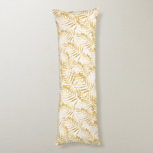 Tropisch goudpalm Leaf Lichaamskussen (Achterkant (Verticaal))