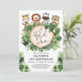 Tropisch graan Safari Dieren op een dag Kaart (Staand voorkant)