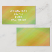 Tropisch gradiant sinaasappel, limoen, geel visitekaartje (Voorkant / Achterkant)