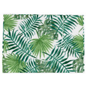 Tropisch Greenery Script Name Beach Wedding Groot Cadeauzakje (Achterkant)