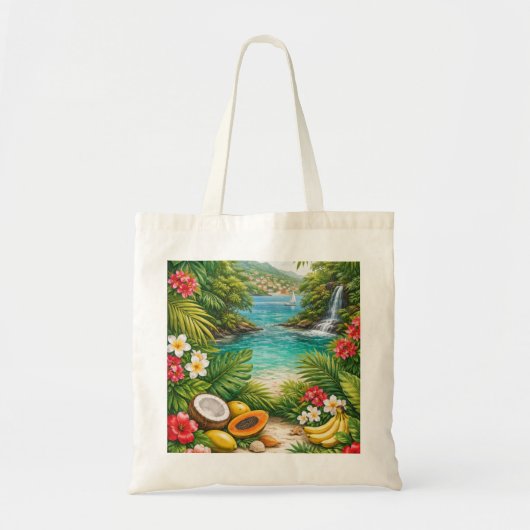 Tropisch Grenada-eiland strandparadijs Tote Bag (Voorkant)