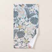 Tropisch grijs goudpatroon bad handdoek (Handdoek)