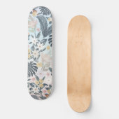 Tropisch grijs goudpatroon persoonlijk skateboard (Voorkant)