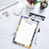 Tropisch grijs/grijs blauw geel bloemen om te doen post-it® notes