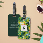 Tropisch Groen Abstract Botanisch Monogrammed Bagagelabel<br><div class="desc">Reis met een vleugje elegantie van de natuur met ons Tropical Green Abstract Botanical Monogrammed Bagagelabel. Dit prachtige label heeft een levendig abstract botanisch ontwerp in weelderige groene tinten, ideaal voor het toevoegen van een tropische flair aan uw bagage. Personaliseer het met uw monogram op de voorkant, waardoor het uniek...</div>