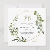 Tropisch groen blad 20e verjaardagsfeestje kaart (Voorkant)