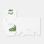 Tropisch groen blad bedankdoosjes (Uitgevouwen)