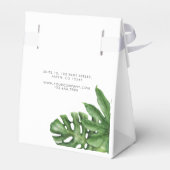 Tropisch groen blad bedankdoosjes (Achterkant)