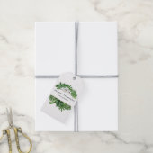 Tropisch groen blad cadeaulabel (Met Touw)