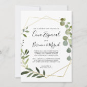 Tropisch groen blad Cena Especial Kaart (Voorkant)