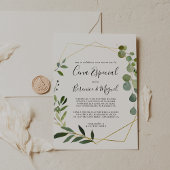 Tropisch groen blad Cena Especial Kaart