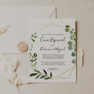 Tropisch groen blad Cena Especial Kaart