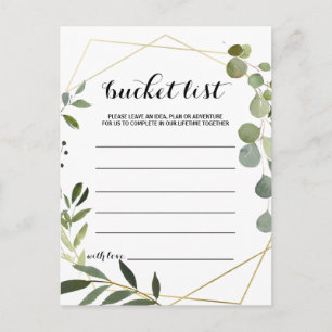 Tropisch groen blad emmerlijst Kaarten