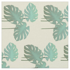 Tropisch groen blad Monastera Plant Patroon Stof