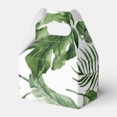 Tropisch groen blad Party Favor dozen Bedankdoosjes (Achterkant)