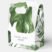 Tropisch groen blad Party Favor dozen Bedankdoosjes (Geopend)