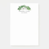 Tropisch groen blad post-it® notes (Voorkant)