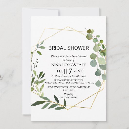 Tropisch groen blad Vrijgezellenfeest Kaart (Voorkant)