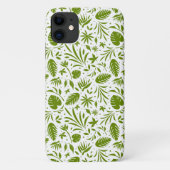 Tropisch groen bladpatroon Case-Mate iPhone case (Achterkant)