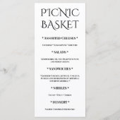 Tropisch groen botanisch menu modern elegant ontwe (Achterkant)