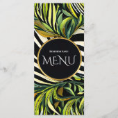 Tropisch groen botanisch menu modern elegant ontwe (Voorkant)