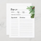 Tropisch groen botanisch Vrijgezellenfeest recept  (Voorkant / Achterkant)