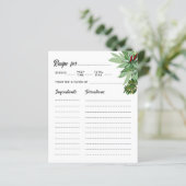 Tropisch groen botanisch Vrijgezellenfeest recept  (Staand voorkant)