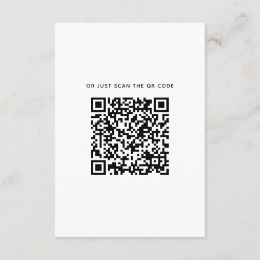 Tropisch groen bruiloft accommodaties / details informatiekaartje (Achterkant)