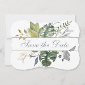 Tropisch groen | De datum opslaan Save The Date (Voorkant)