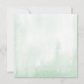 Tropisch groen en gouden Lijst Baby shower per pos Kaart (Achterkant)