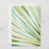 Tropisch groen en Oranje Baby shower Kaart (Achterkant)