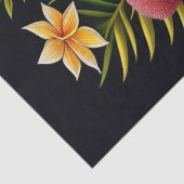 Tropisch groen Floral kunstwerk groot Tissuepapier (Detail)