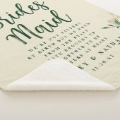 Tropisch groen gebladerte aan mijn bruidsmeisjes c sherpa deken (3/4)