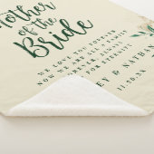 Tropisch groen gebladerte Moeder van de bruid Quot Sherpa Deken (3/4)