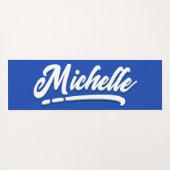 Tropisch Groen Geel Naam Oerwoud Bladeren Yogamat (Achterkant (horizontaal))