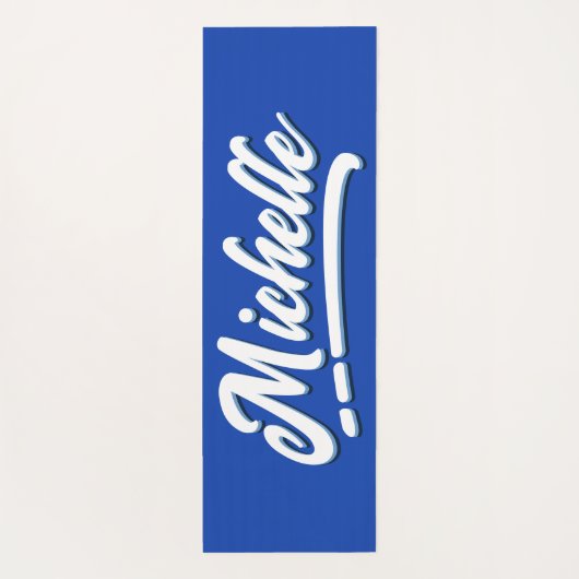 Tropisch Groen Geel Naam Oerwoud Bladeren Yogamat (Achterkant)